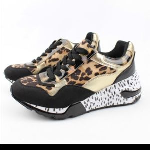 🆕 SOO CUTE!STEVE MADDEN CHEETAH SNEAKRS SZ 7.5 8 NIB